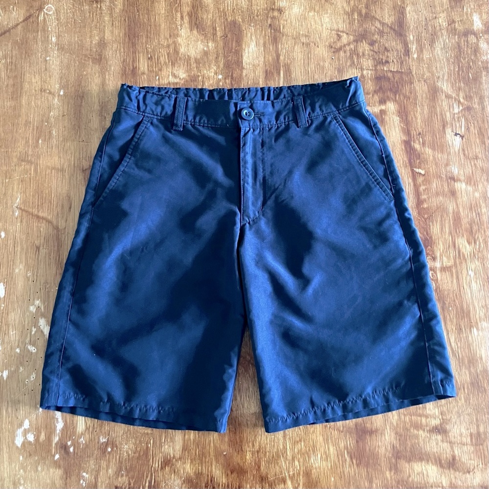 FREE SHIPPING - Size 12 Nautica Navy Flat Front Performance Uniform Shorts